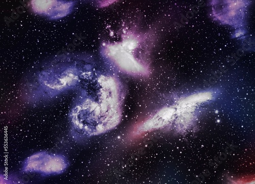 A space of the galaxy  atmosphere with stars at dark background