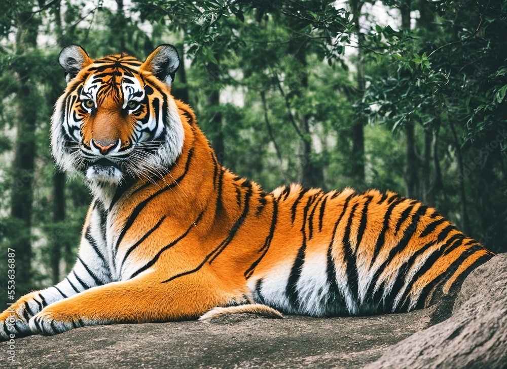 Naklejka premium tiger in the wild