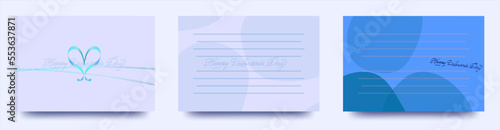 オリジナルバレンタインベクター文字と　シンプルな楕円柄の　メッセージが書ける　長方形テンプレートカード/ポストカード/メモ/背景/壁紙/ビジネス