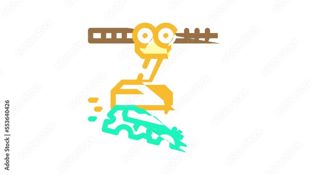 scrap metal color icon animation scrap metal color icon animation