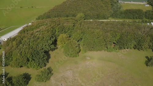 Shooting Range By the Lindholm Høje Viking Cemetery Near Aalborg - Aerial photo