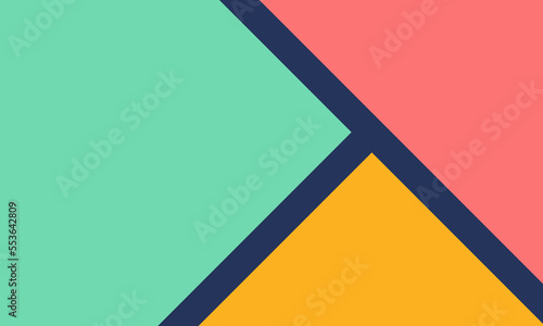 Free Download Pastel colorful geometric elements abstract background papercut style for Kids presentation - GFXLoad