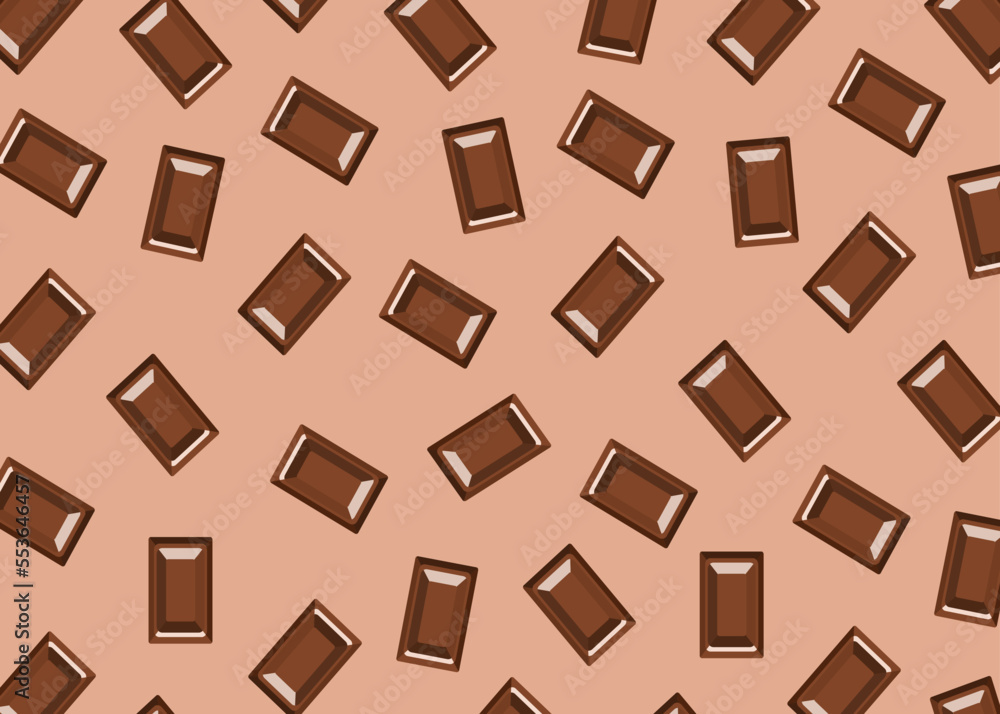 チョコレートの背景イラスト
