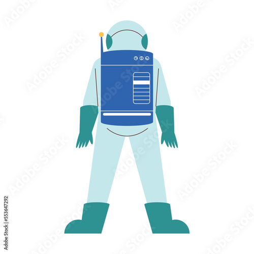 space astronaut back position