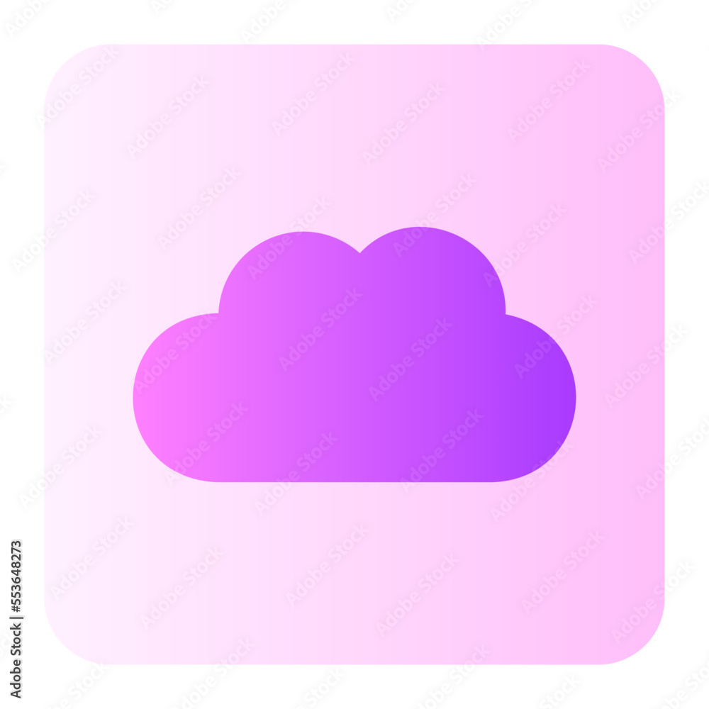 cloud storage gradient icon