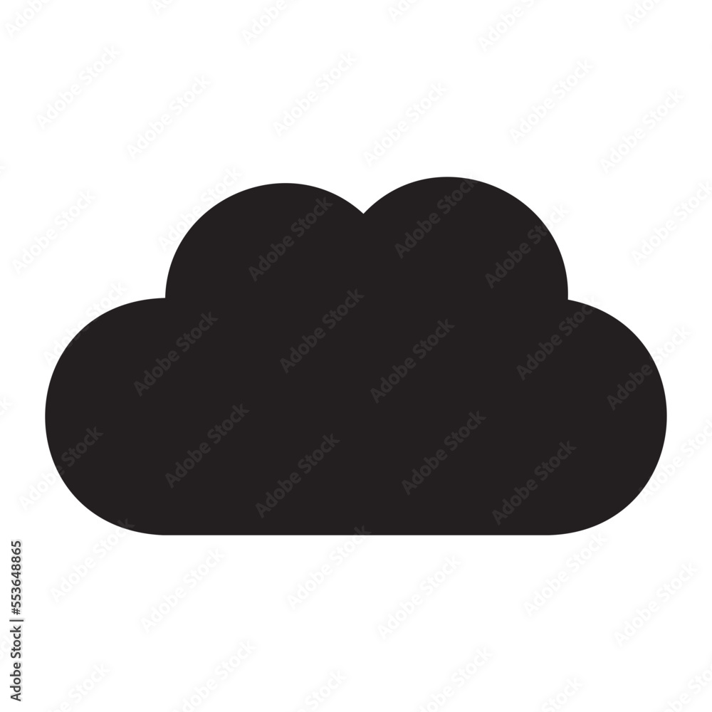 cloud storage glyph icon cloud storage glyph icon
