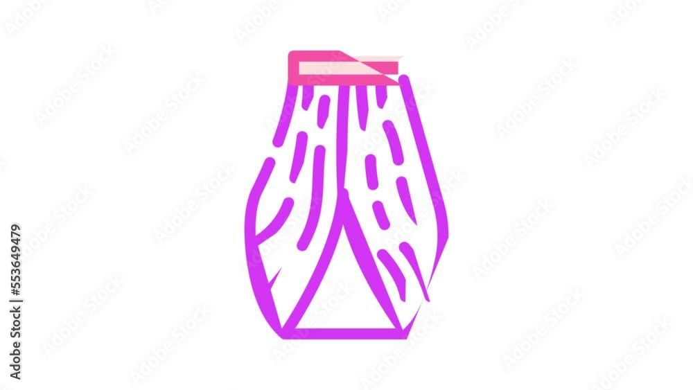 cowl skirt color icon animation cowl skirt color icon animation