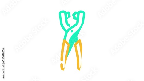Wallpaper Mural eyelet pliers color icon animation Torontodigital.ca