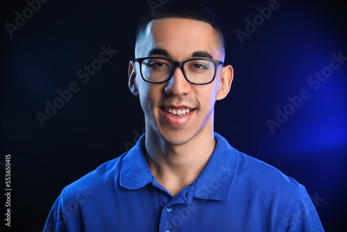 Portrait of smiling Asian m...
