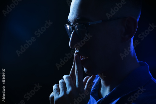 Toned portrait of pensive A...