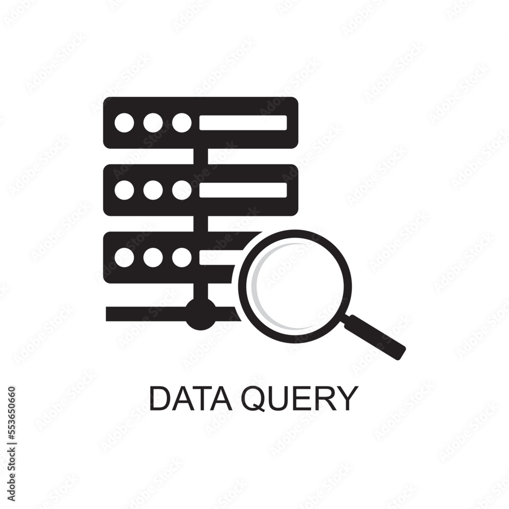 data query icon , server icon data query icon , server icon