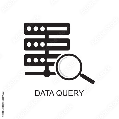 data query icon , server icon