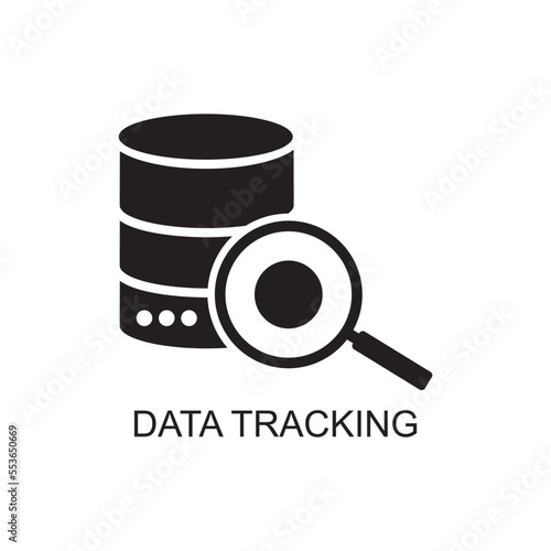 data tracking icon , computer icon