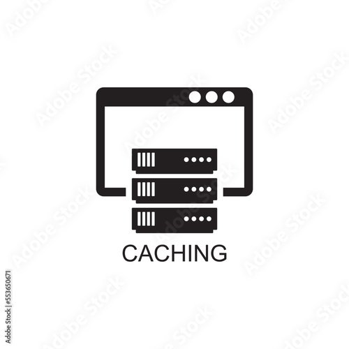 data caching icon , data storage icon