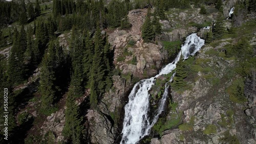 Wallpaper Mural Continental Falls, Tenmile Mountain Range Colorado USA. Aerial View of Flowing Glacial Water and Landscape Torontodigital.ca