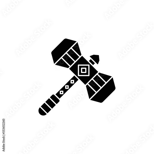 the war hammer icon is suitable for your web, apk or project with a medieval theme