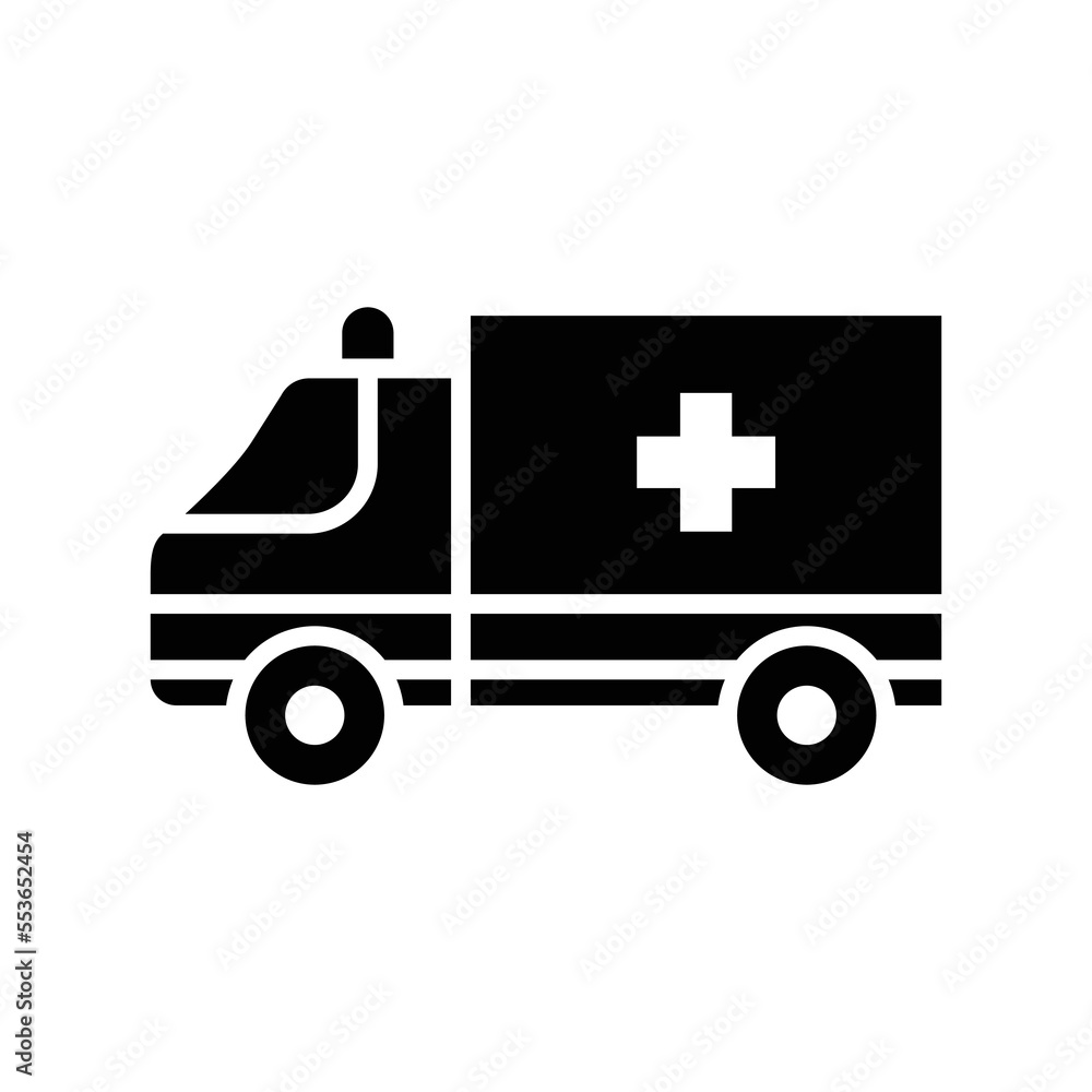 ambulance icon vector design template in white background ambulance icon vector design template in white background