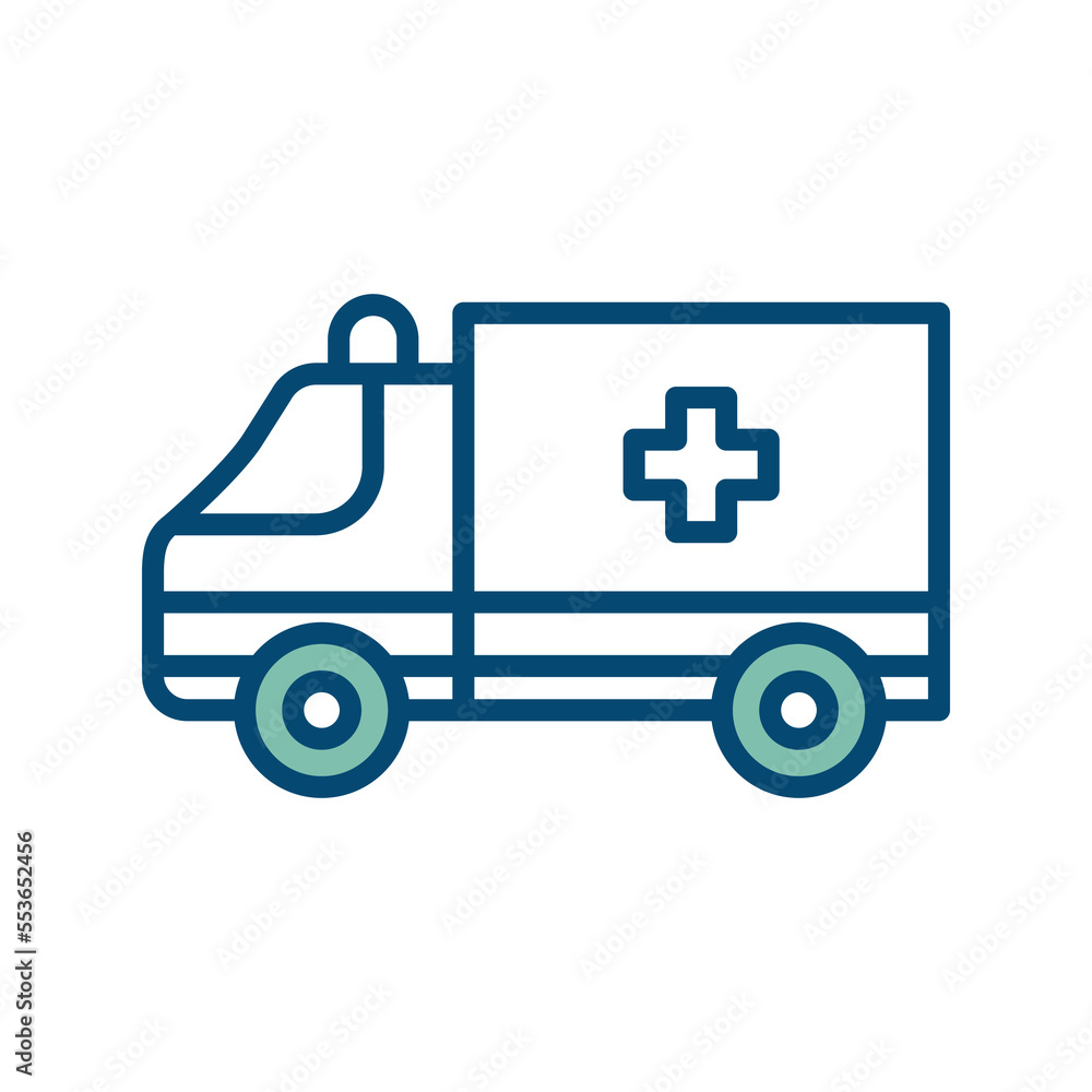 ambulance icon vector design template in white background ambulance icon vector design template in white background