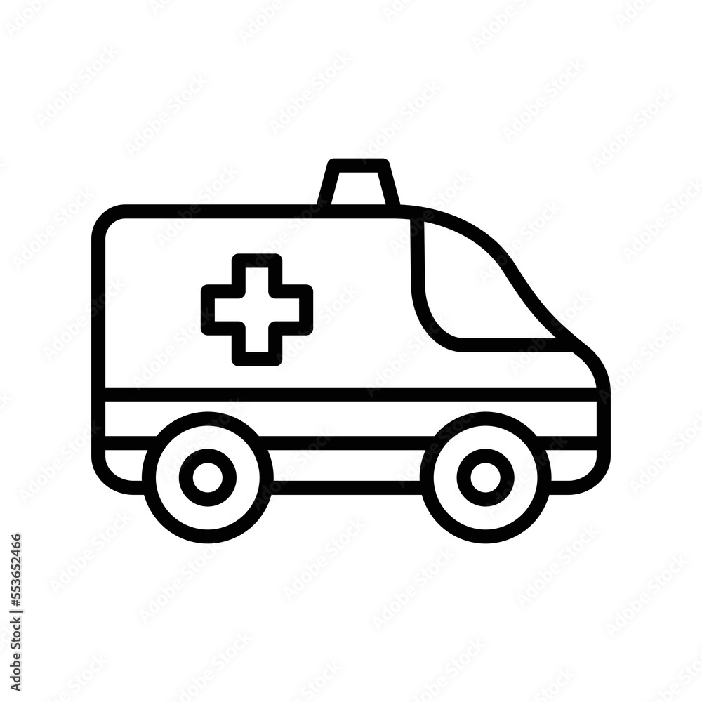 ambulance icon vector design template in white background ambulance icon vector design template in white background
