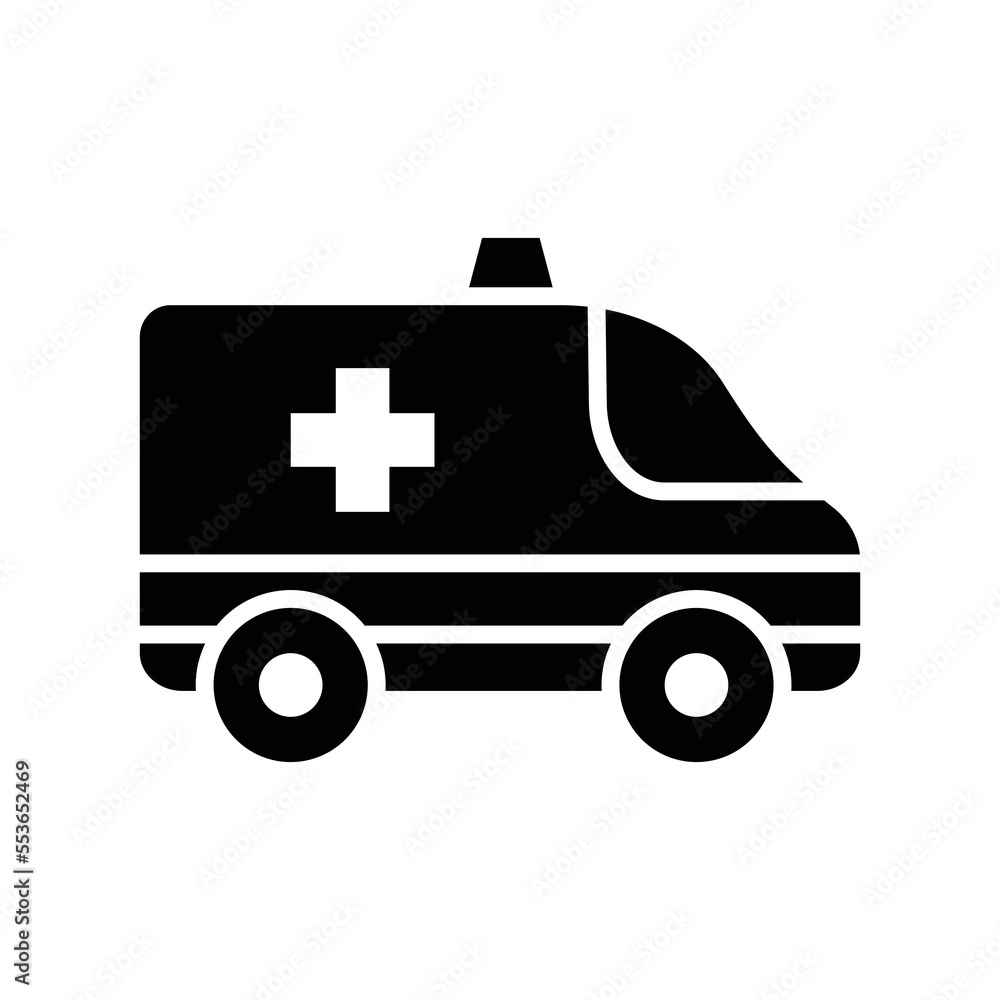 ambulance icon vector design template in white background ambulance icon vector design template in white background