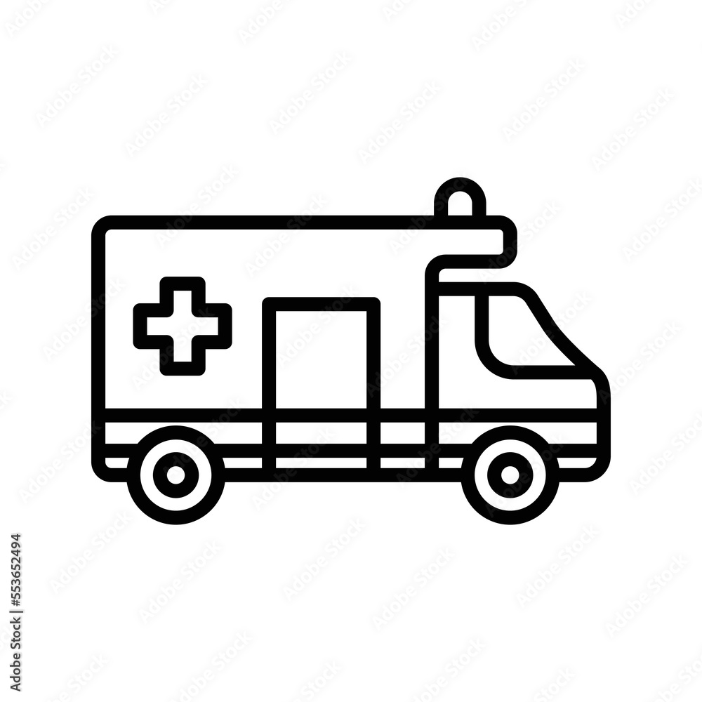 ambulance icon vector design template in white background ambulance icon vector design template in white background