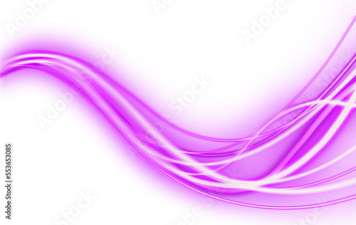 Curve light effect of purple neon lines © irham