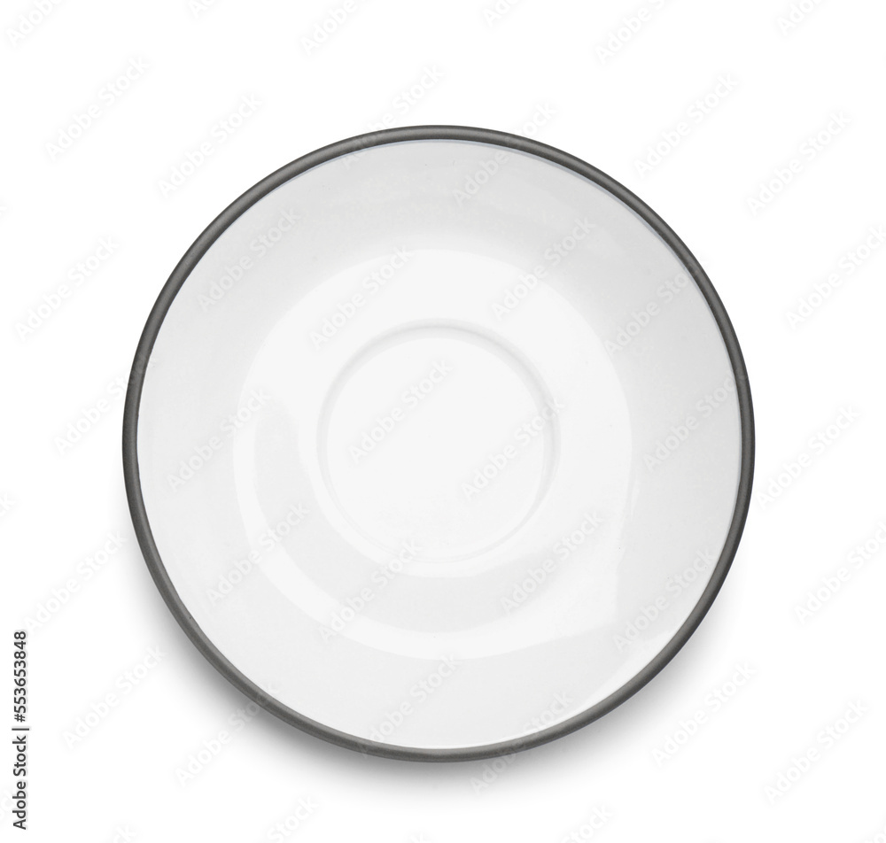 Empty plate isolated on white background