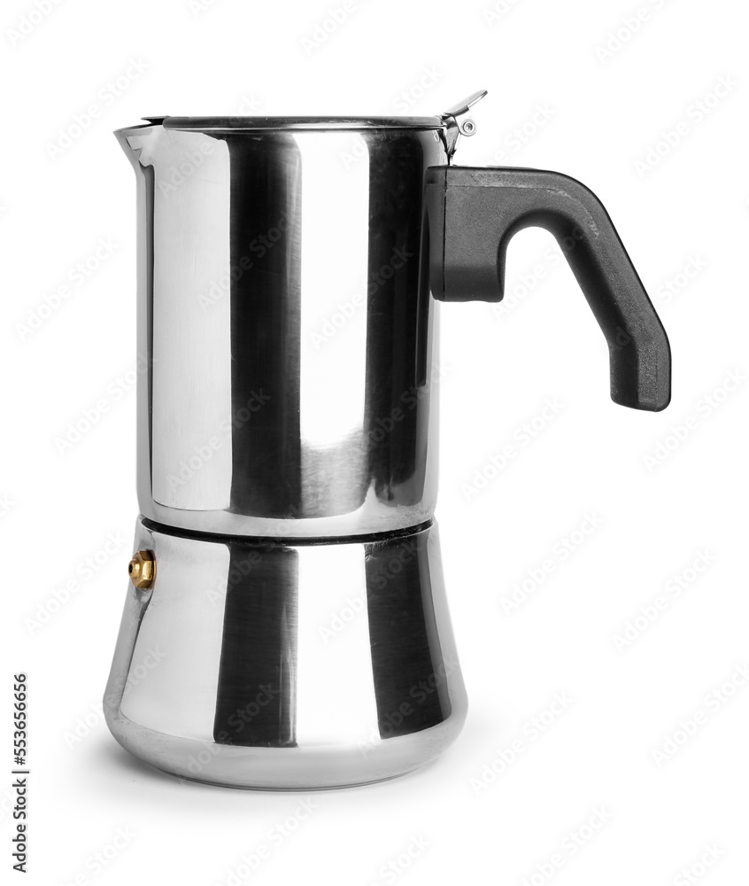 Geyser coffee maker on white background Geyser coffee maker on white background