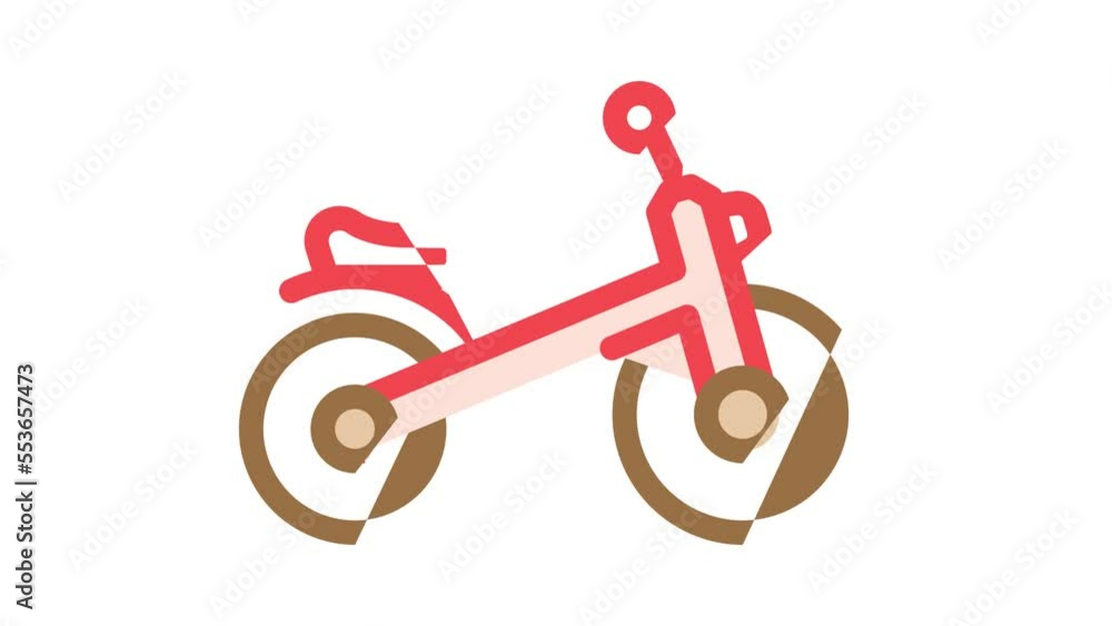bicycle kid leisure color icon animation bicycle kid leisure color icon animation