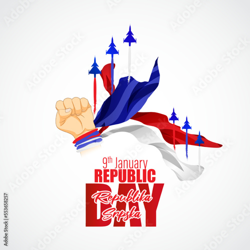 Vector illustration of Republika Srpska Republic day