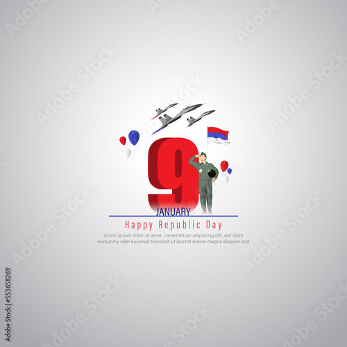 Vector illustration of Republika Srpska Republic day