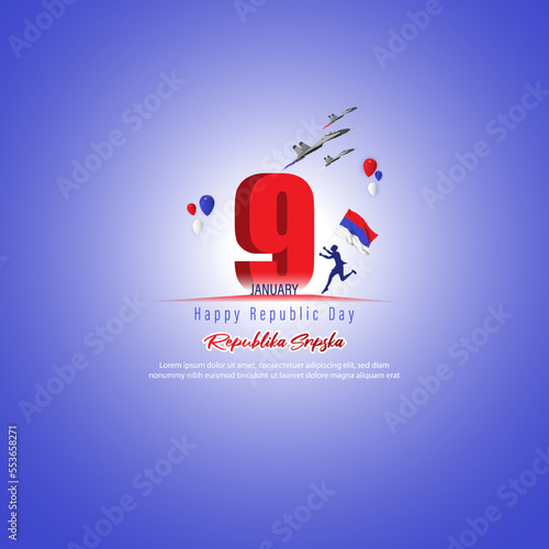 Vector illustration of Republika Srpska Republic day