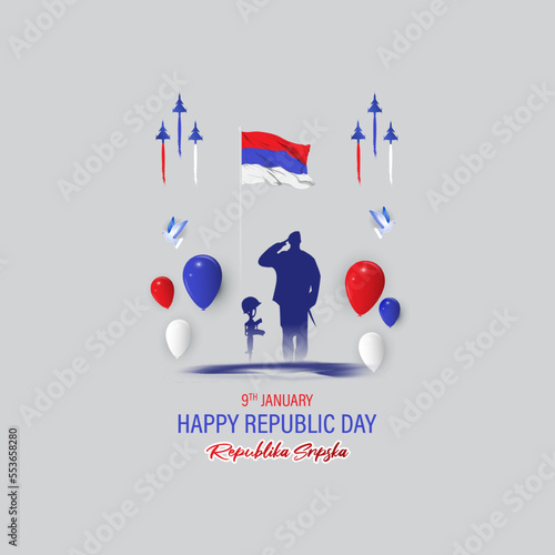 Vector illustration of Republika Srpska Republic day