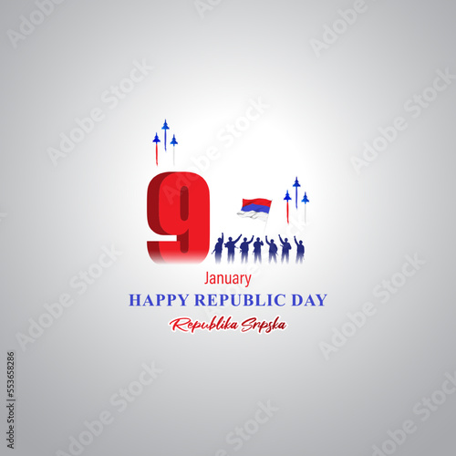 Vector illustration of Republika Srpska Republic day