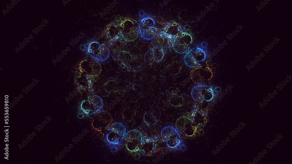 3D rendering abstract round light background 3D rendering abstract round light background