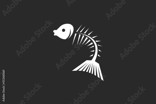 Illustration vector graphic of fish bone stylish