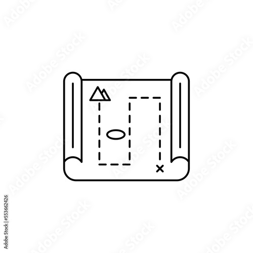 the treasure map icon is suitable for your web, apk or project with the theme of medieval