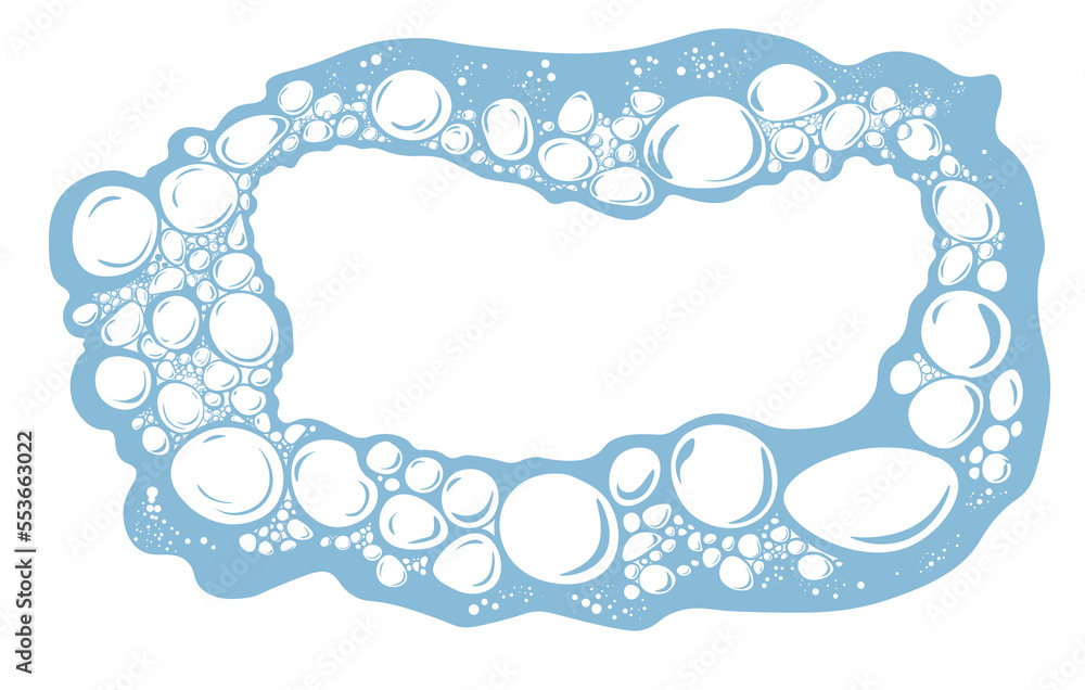 Bubbles and foam, banner with copy space vector Bubbles and foam, banner with copy space vector