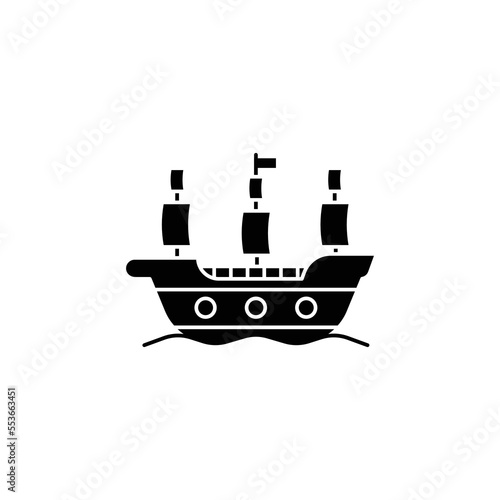 The warship icon is suitable for your web, apk or project with a medieval war theme