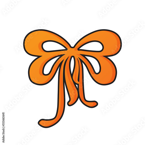 illustration of a bow of a ribbon