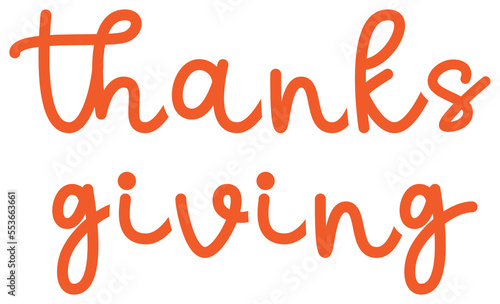 thanks giving text sticker doodle handwriting