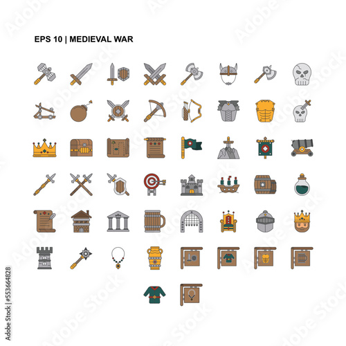 the medieval war icon is suitable for your web, apk or project with a medieval war theme