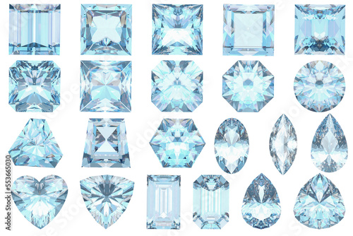 Sky blue topaz gemstone and blue Jewelry gems easy to use