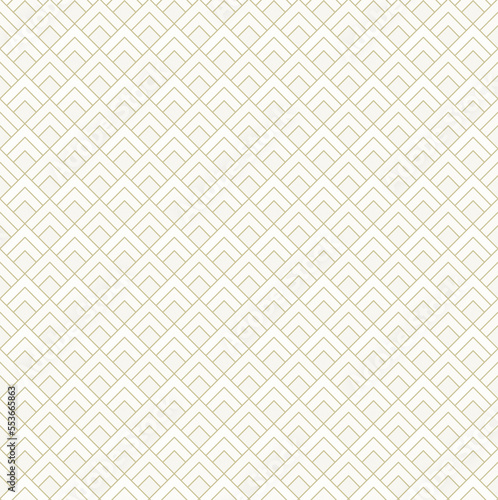 Modern rhombus (diamond, tilted square) shape seamless pattern in beige color. High resolution full frame abstract geometric background.