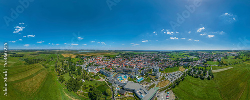 360° Ansicht von Bad Buchau am Federsee in Oberschwaben photo