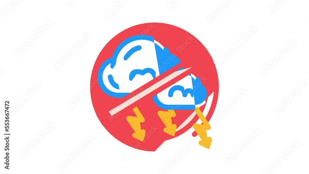 ban negativity business ethics color icon animation ban negativity business ethics color icon animation