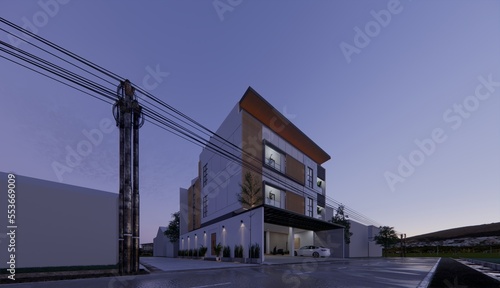 AzaLiving boarding house with a modern architectural style