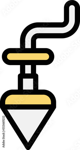Plumb bob Vector Icon Design Illustration