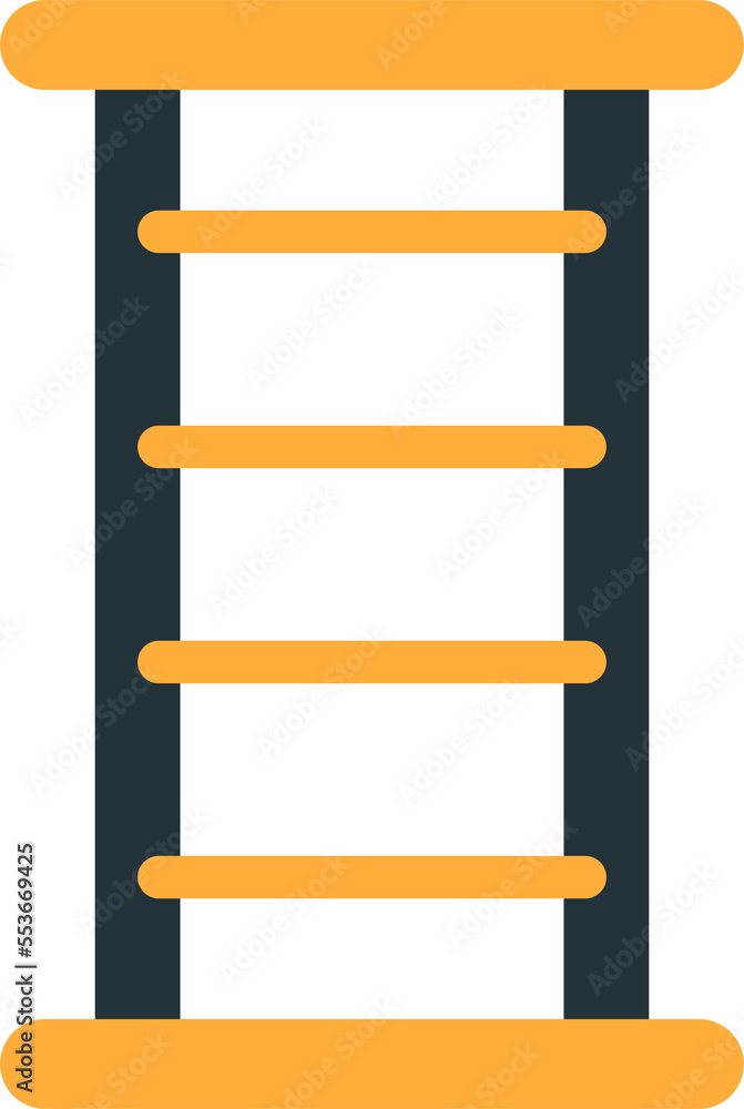 fixed ladder illustration in minimal style fixed ladder illustration in minimal style