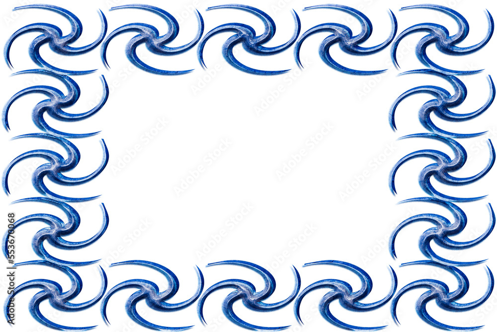 Metal Photo Frame. Placement of images on a white background Metal Photo Frame. Placement of images on a white background
